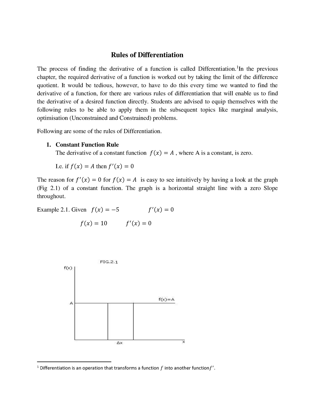 02Rules Of Differentiation - Rules Of Differentiation The Process Of ...