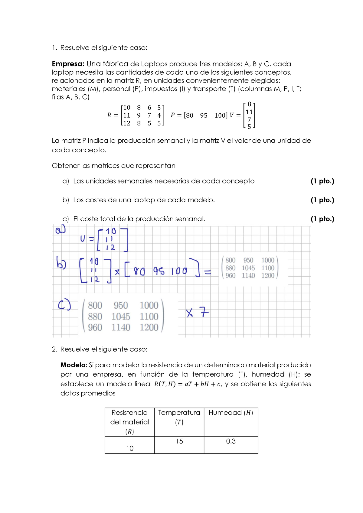 Pea Algebra Matricial Y Geometria Analitica Compress Resuelve El