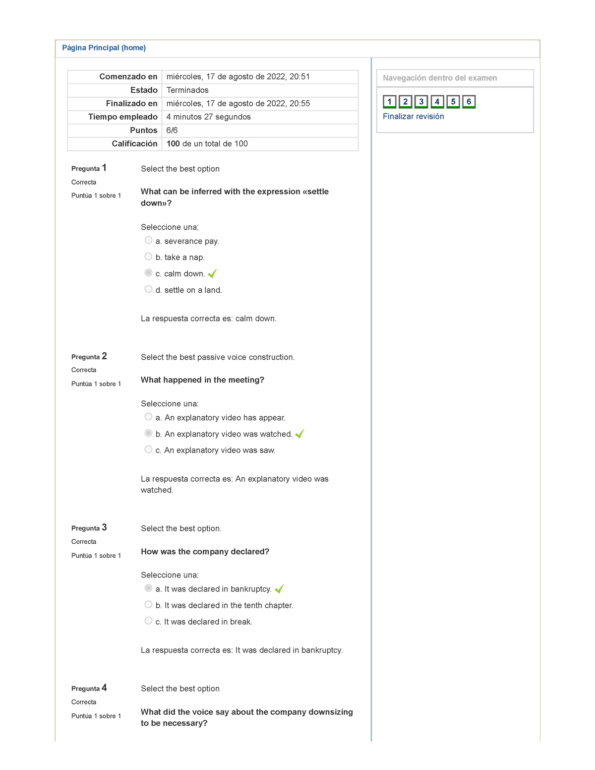 assignment 7 quiz company downsizing scribd