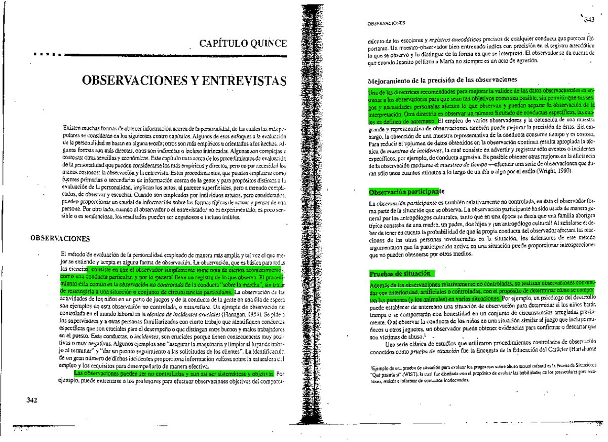 Aiken - Test psicologicos y evaluacion - Capitulo 15 Observaciones y