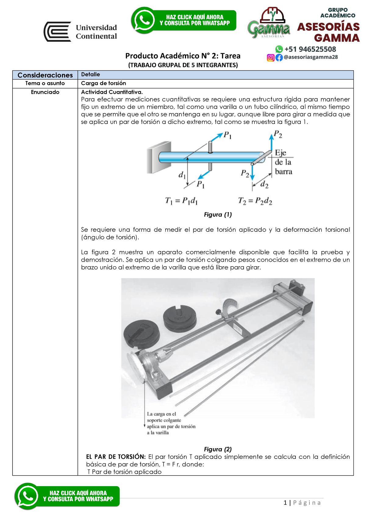 PA 2 Resistencia DE Materiales - Universidad Continental - Producto ...