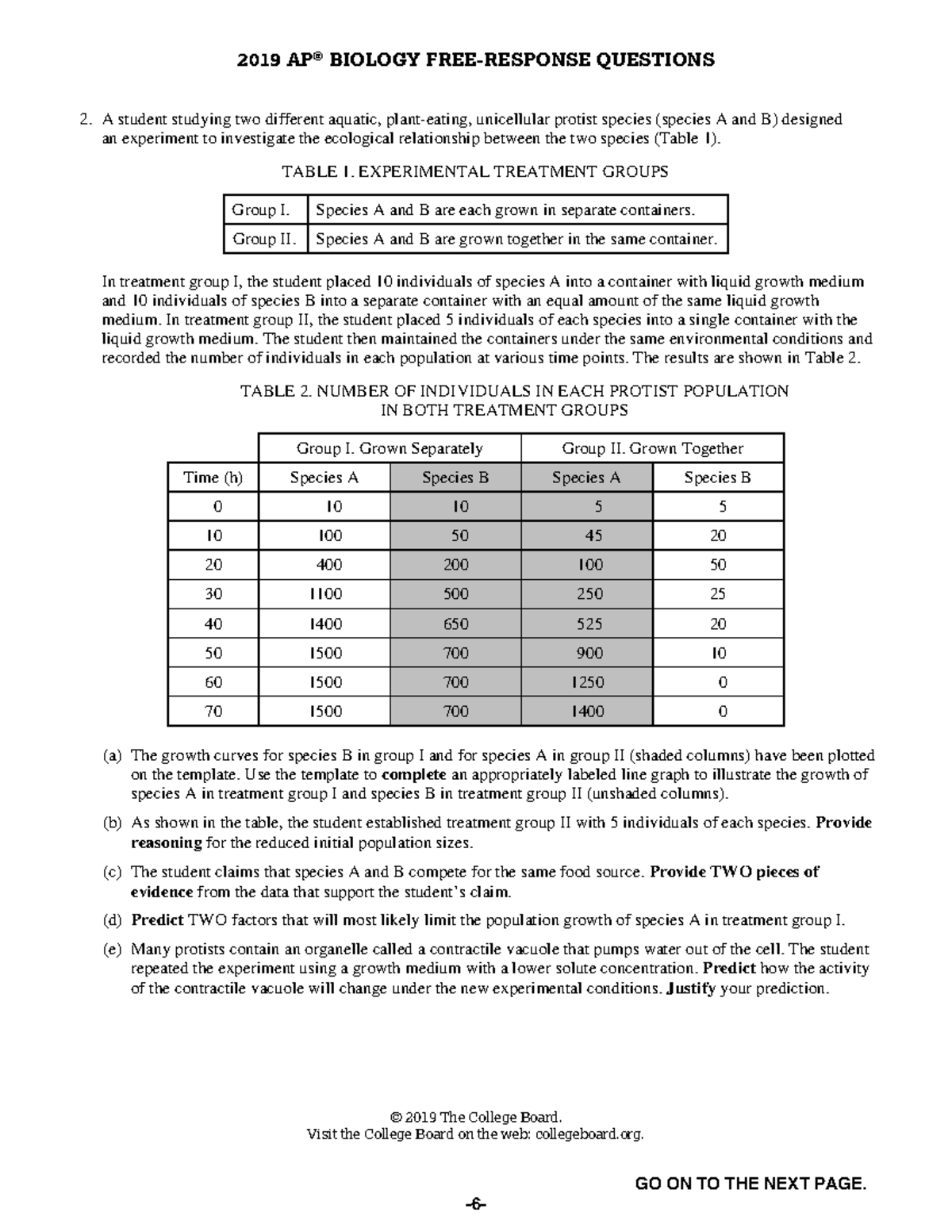 Kami Export - Isabella Rivero - AP Biology 2019 Free-Response Questions ...