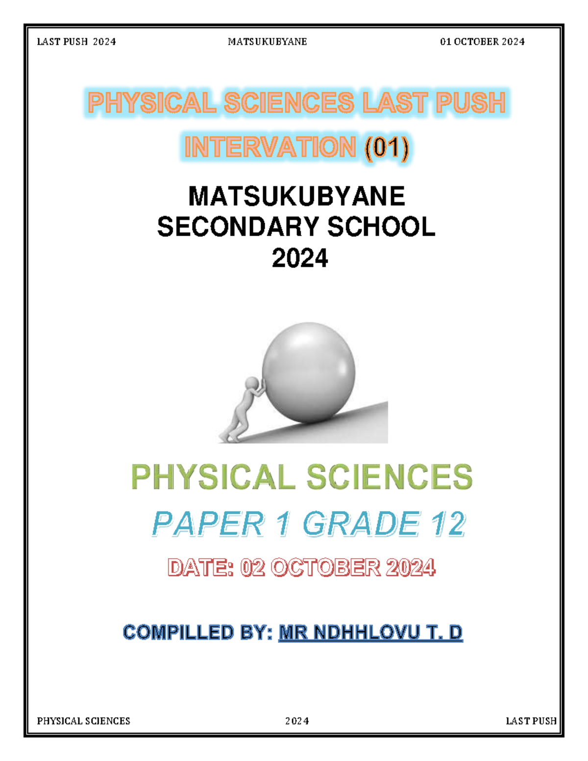 MSS Physics LAST PUSH 2024 (01) LAST PUSH 2024 MATSUKUBYANE 01