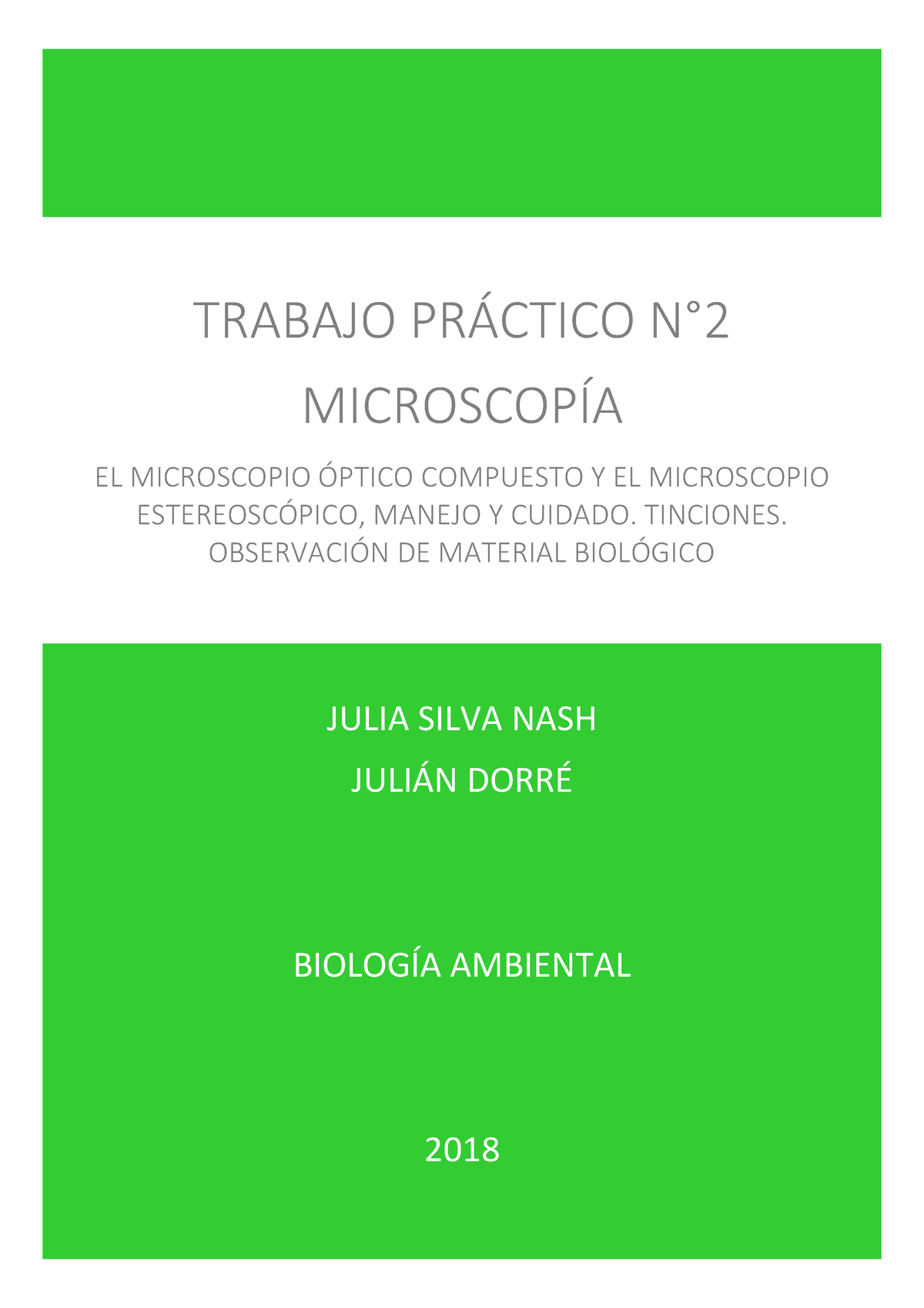 Trabajo Práctico N2 - Informe De Laboratorio - TRABAJO PR¡CTICO N∞ ...