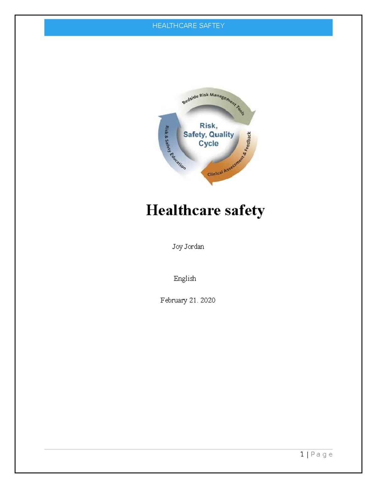 essay about rules of health and safety