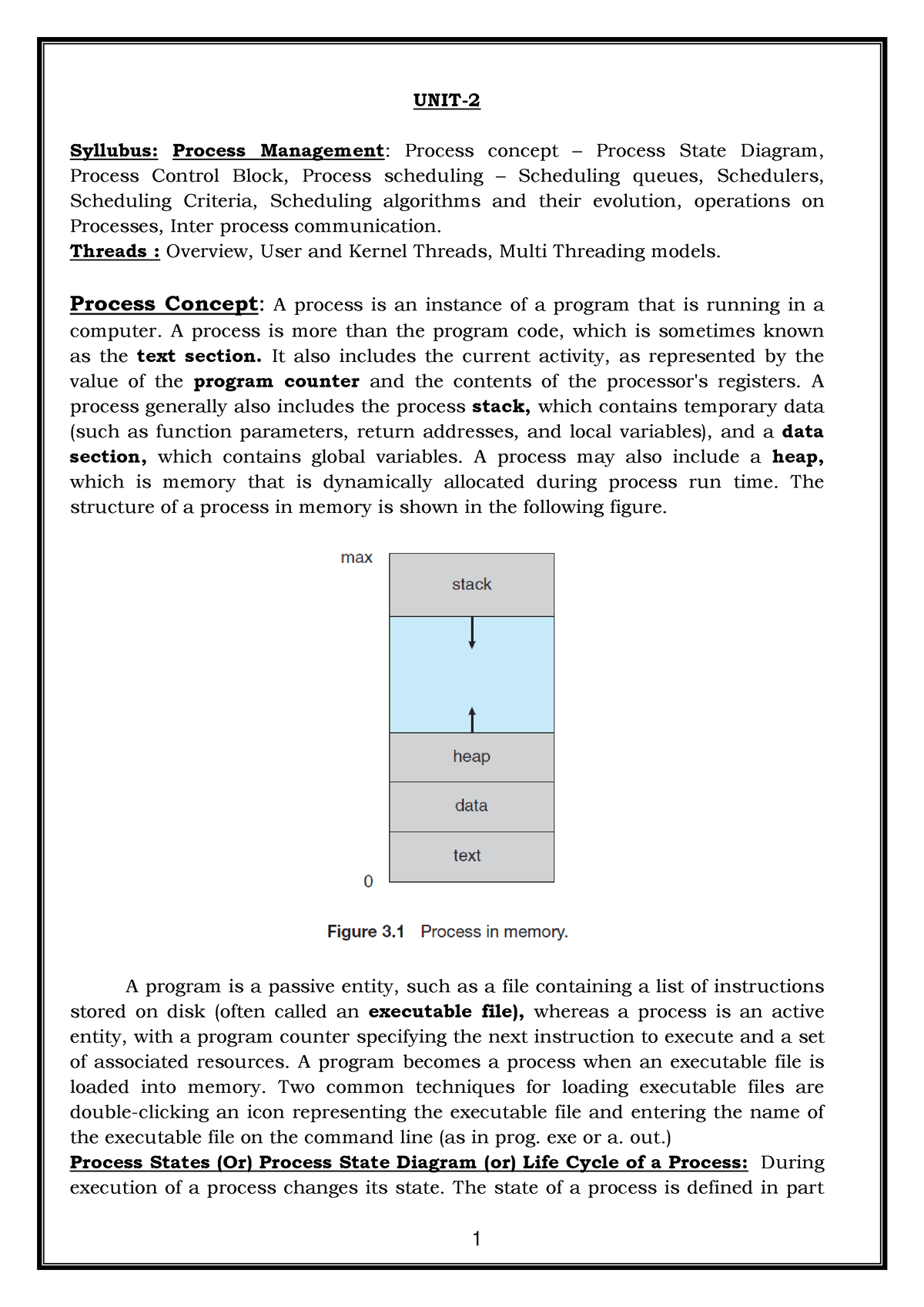 R20 OS UNIT-2 Material - Operating System Unit 2 Full Notes - UNIT ...