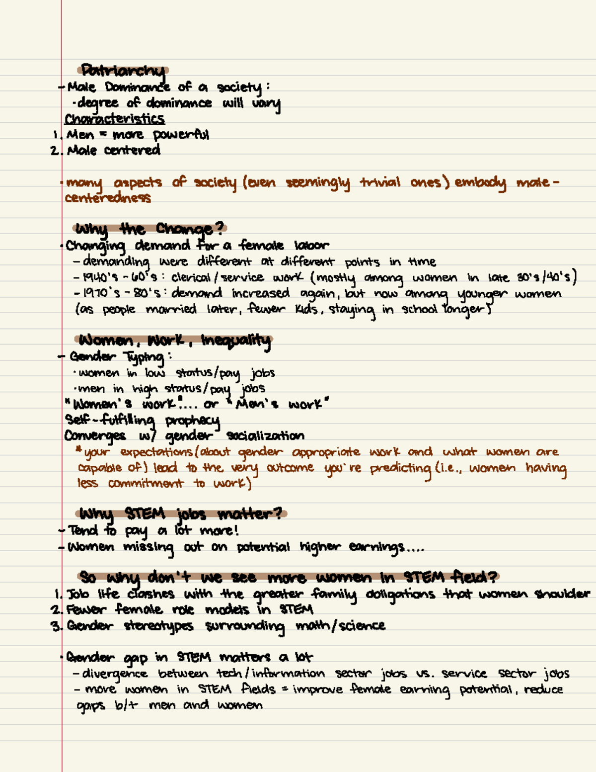 Sociology pg. 27 - Patriarchy Male Dominance of a society : degree of ...