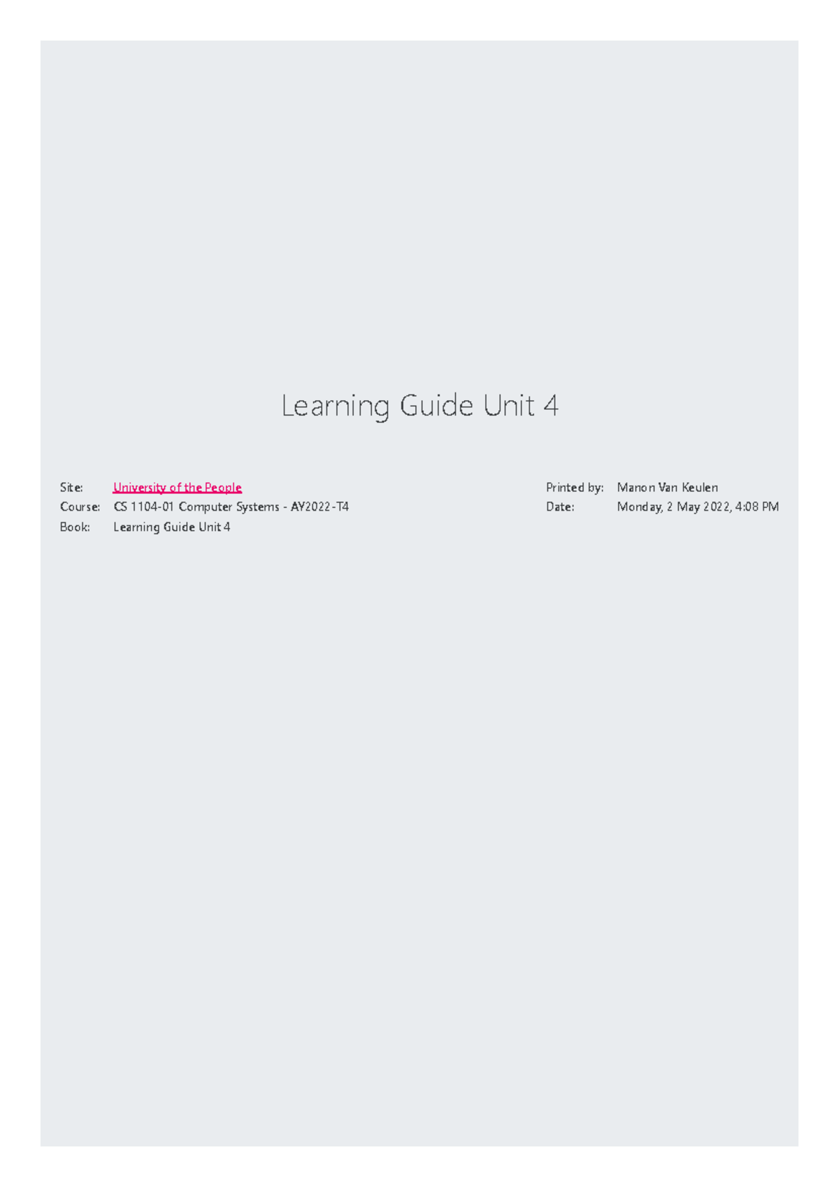 Learning Guide Unit 4 - Clock. Flip-flop gates. Registers. RAM ...