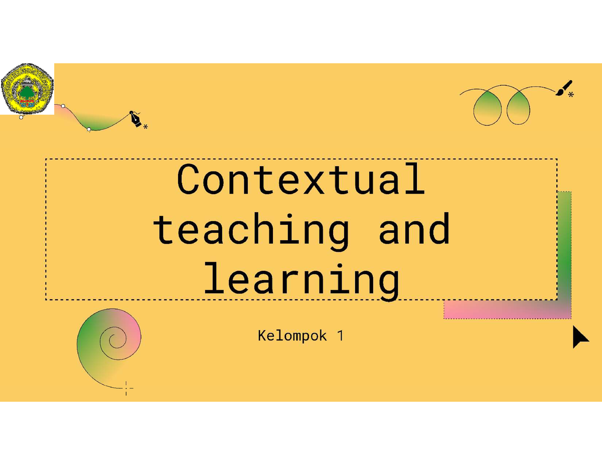 Contextual Teaching And Learning - Pendidikan Vokasional Teknik Elektro ...