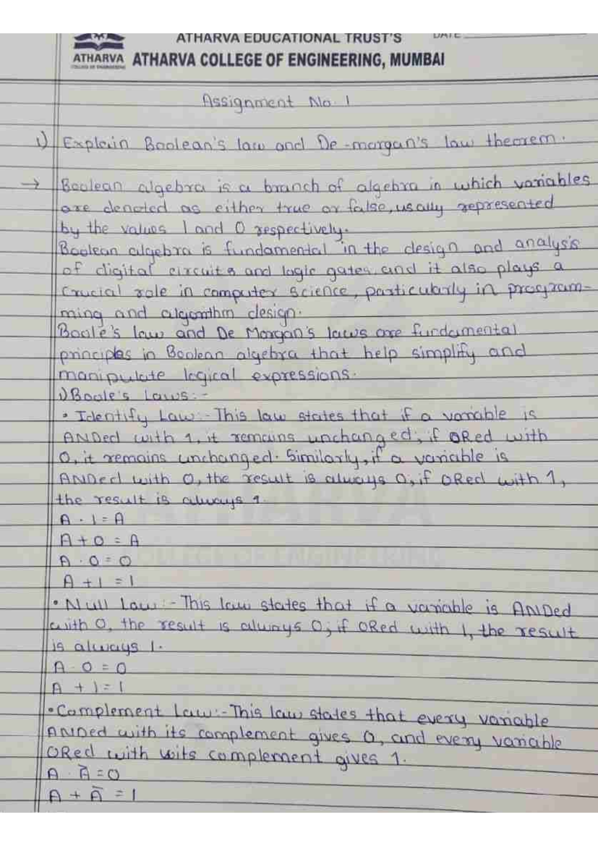 COA assignment 1 - i need ip se admt cns and eeb techknowlegde book ...