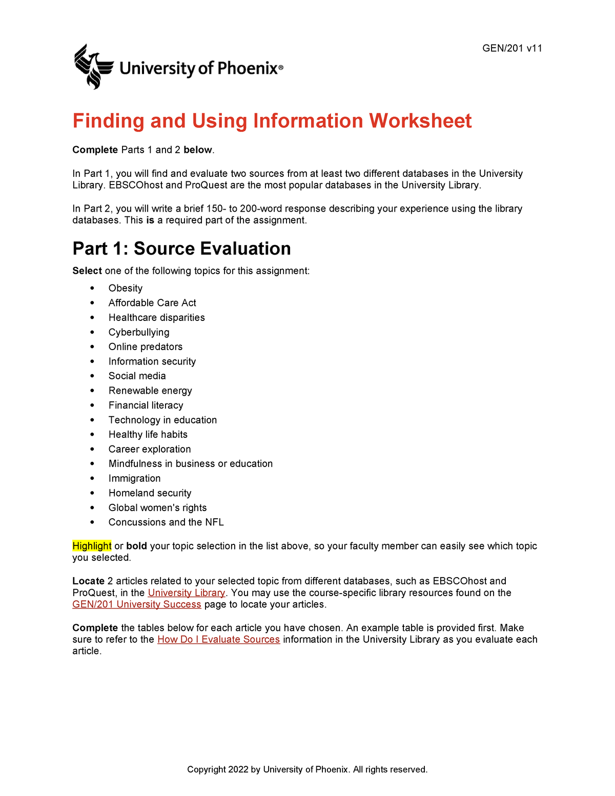 Wk 4 Summative Assessment - GEN/201 V Finding And Using Information ...