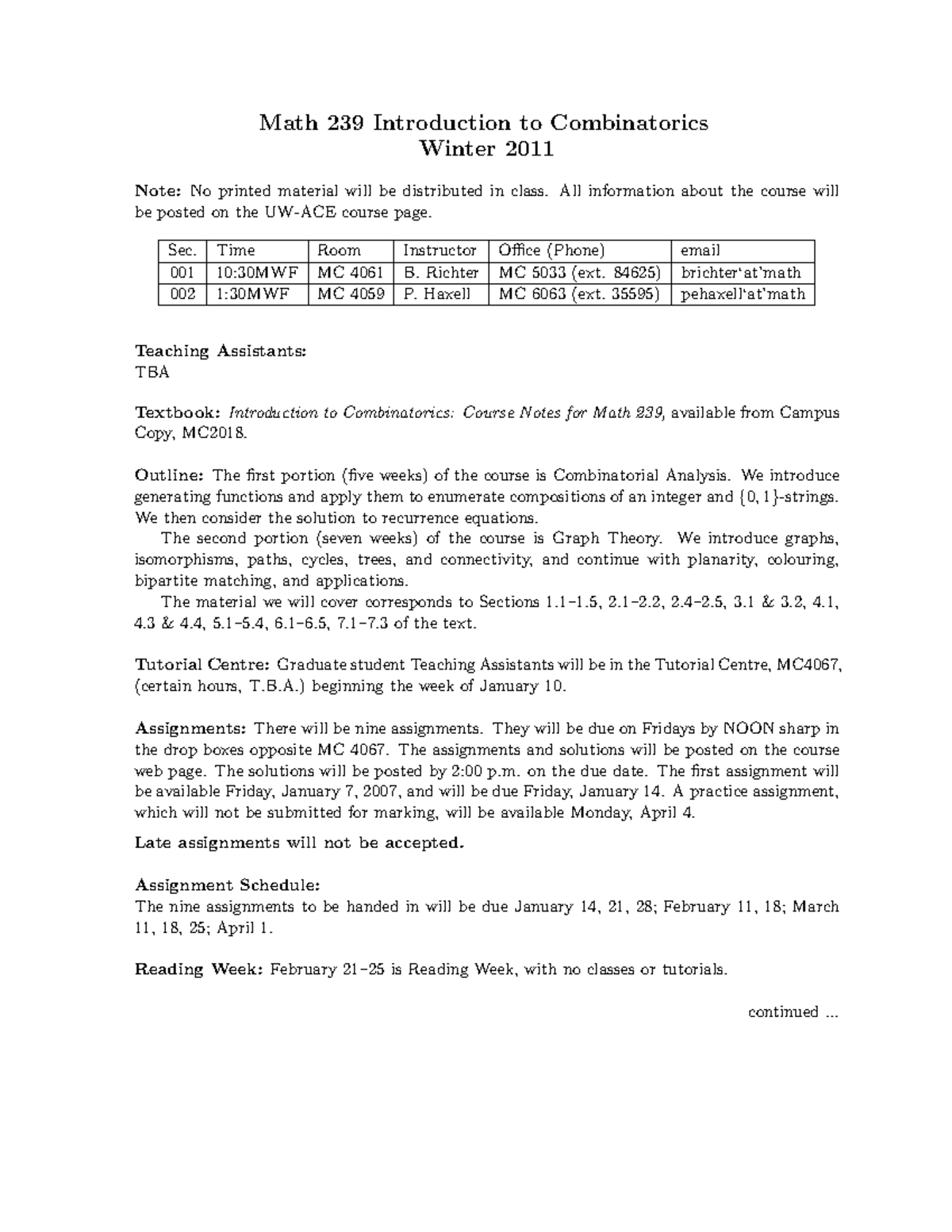 269377861-Math-239 - Vfvrv cdcd ddd - Math 239 Introduction to ...