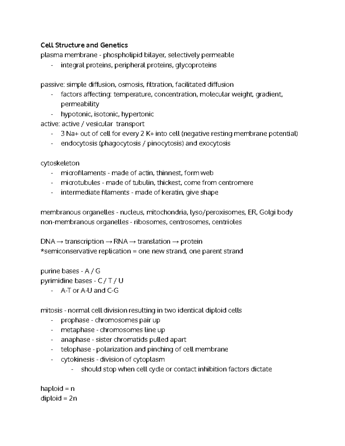 ERAU BIO 305 Chemistry of Life and Cellular Function [Chapter 2 and 3 ...