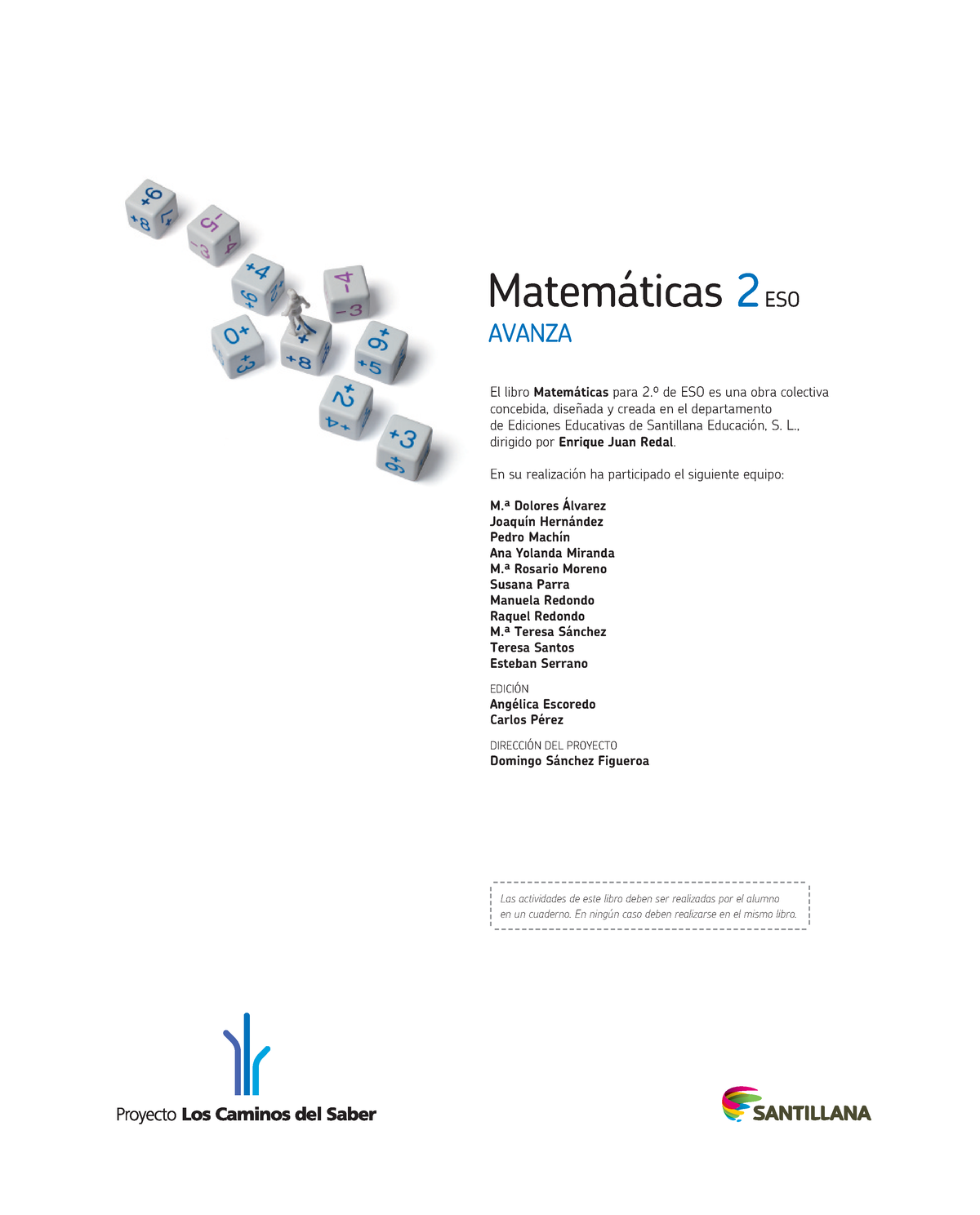 Matemáticas 2 ESO Avanza - Santillana - Matemáticas 2 ESO El Libro ...