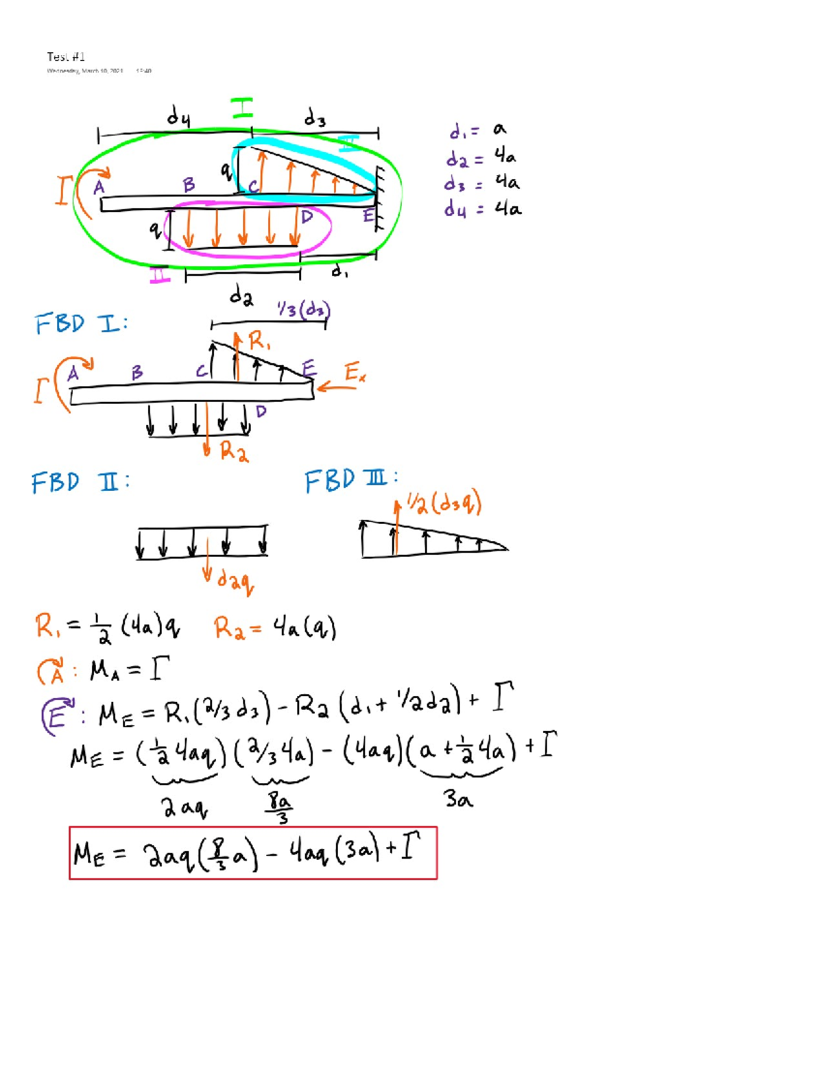 Exam #1 Review Statics - ME 200 - Studocu