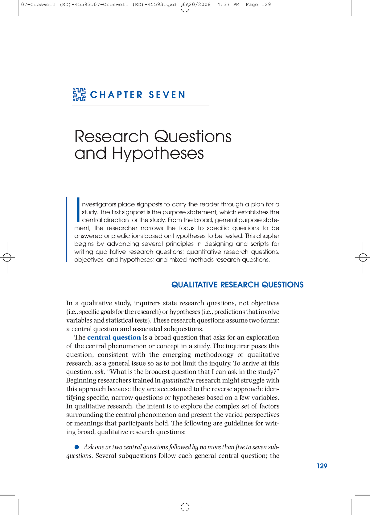 chapter 7 in research