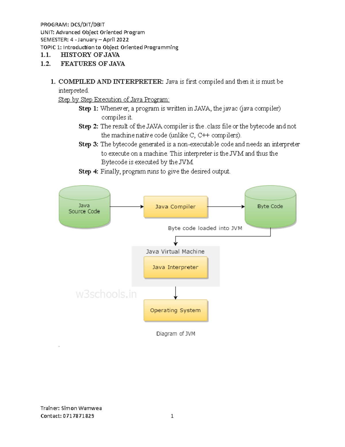 Topic 1 - Advanced OOP - Lecture Notes 1 - UNIT: Advanced Object ...