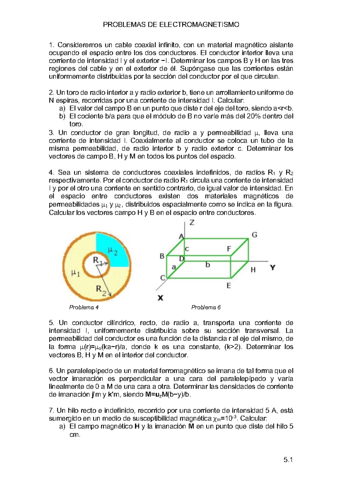 Hoja 5 - Ejercicios Resueltos - PROBLEMAS DE ELECTROMAGNETISMO 5 ...