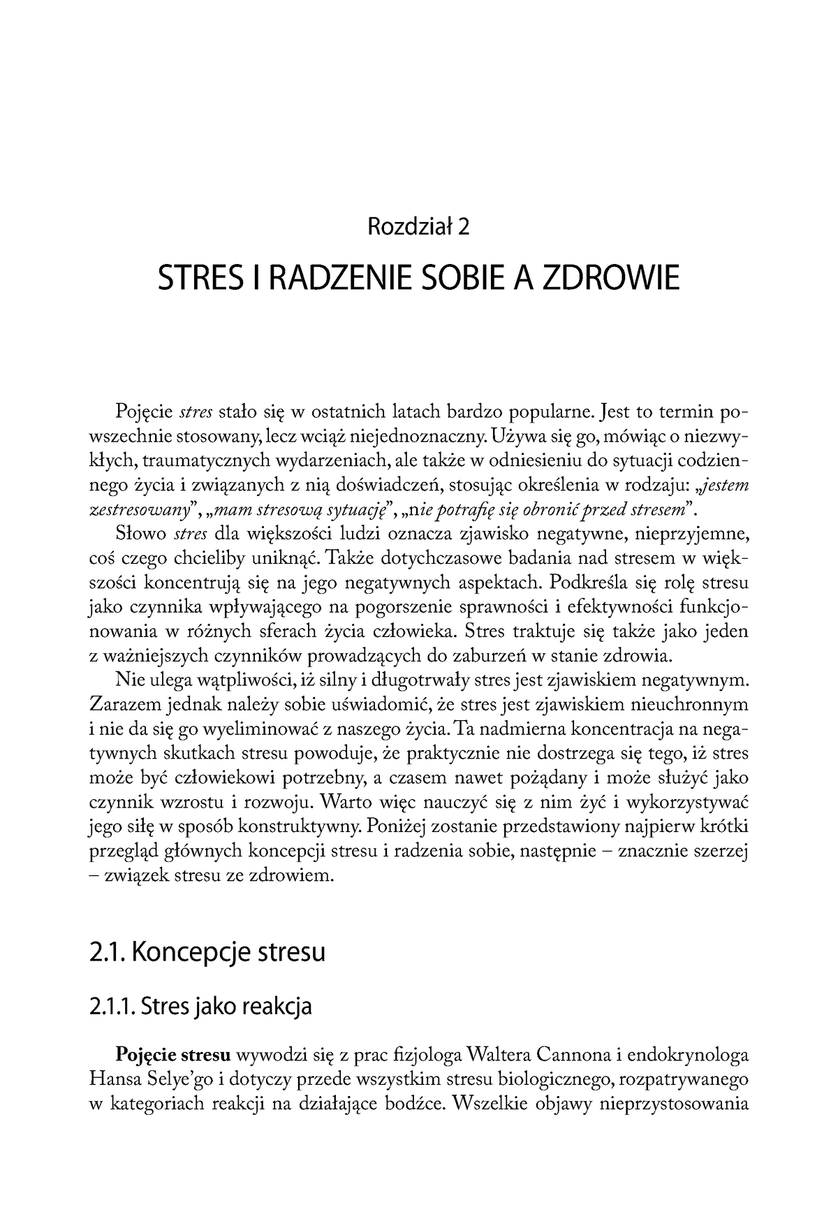 Osobowosc-fragment O Stresie - Rozdział 2 STRES I RADZENIE SOBIE A ...