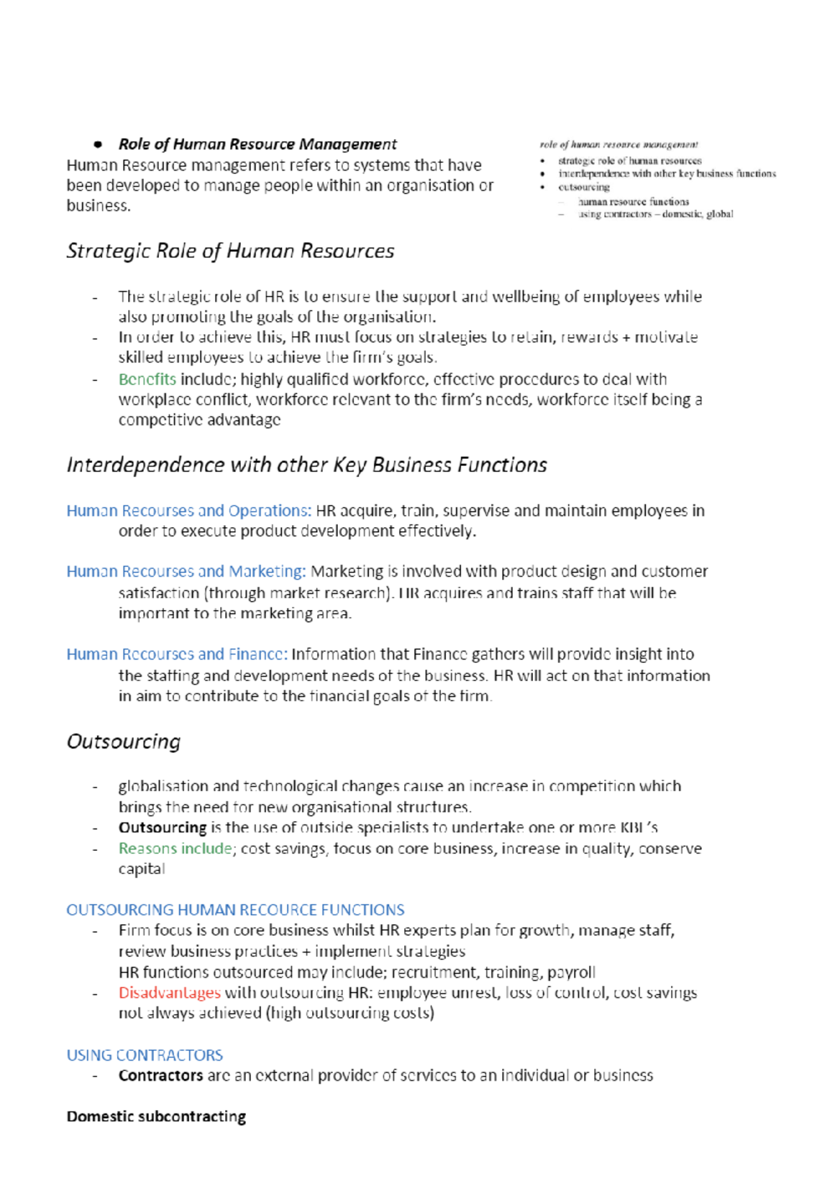 HRM Notes - Studocu