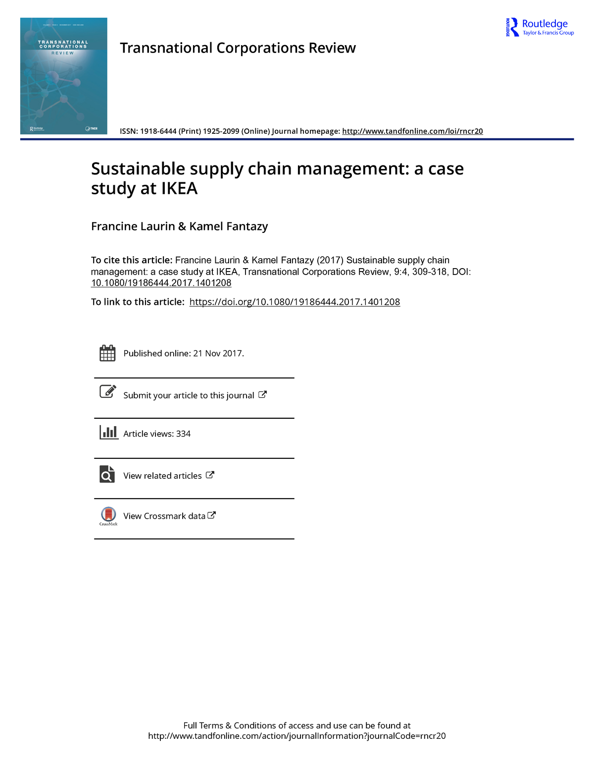 ikea supply chain management case study