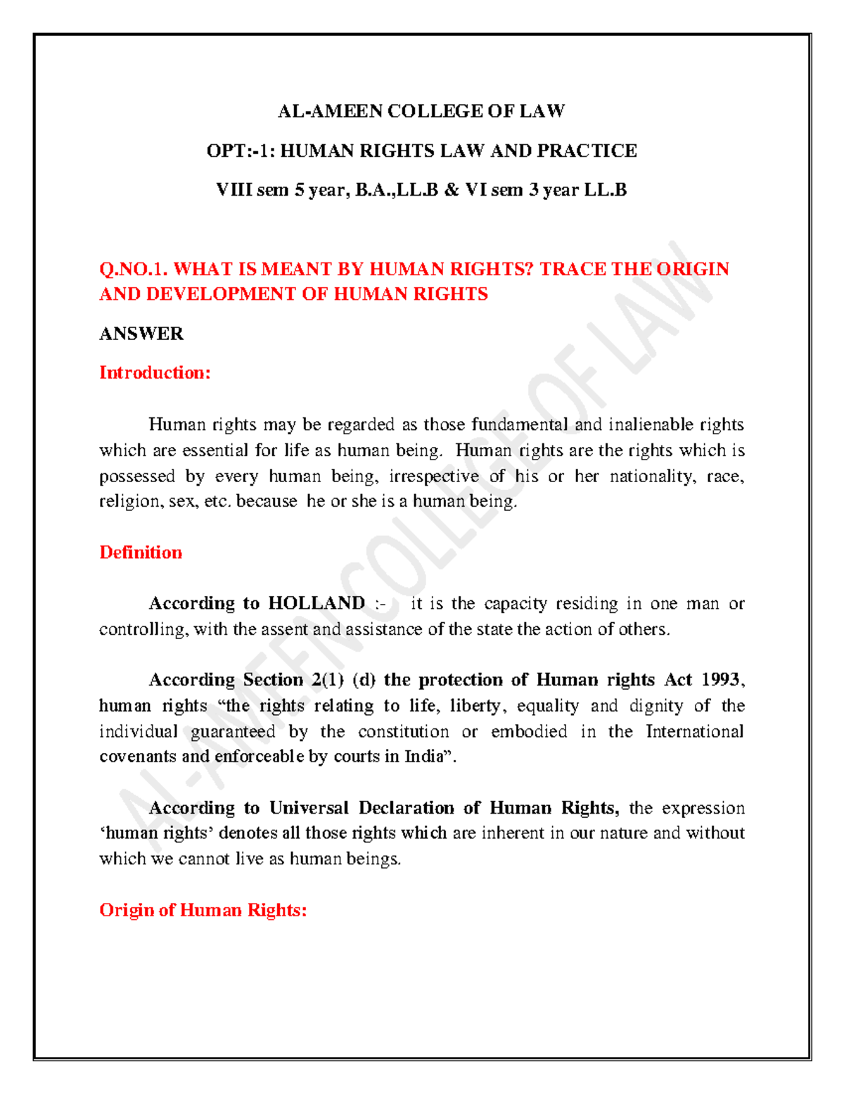 Human Rights Model Answer 21 Human Rights Model Answer 21 - Advance ...