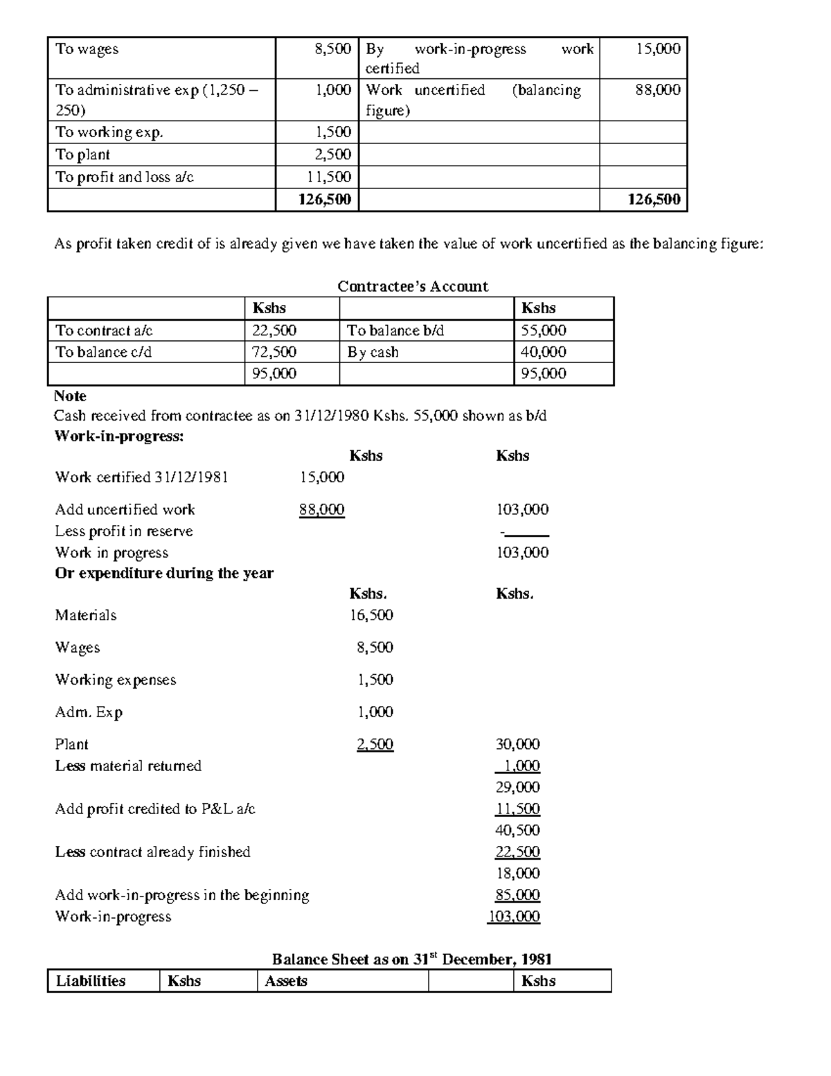 Cost Accounting Lecture Notes-56-66 - To wages 8,500 By work-in ...