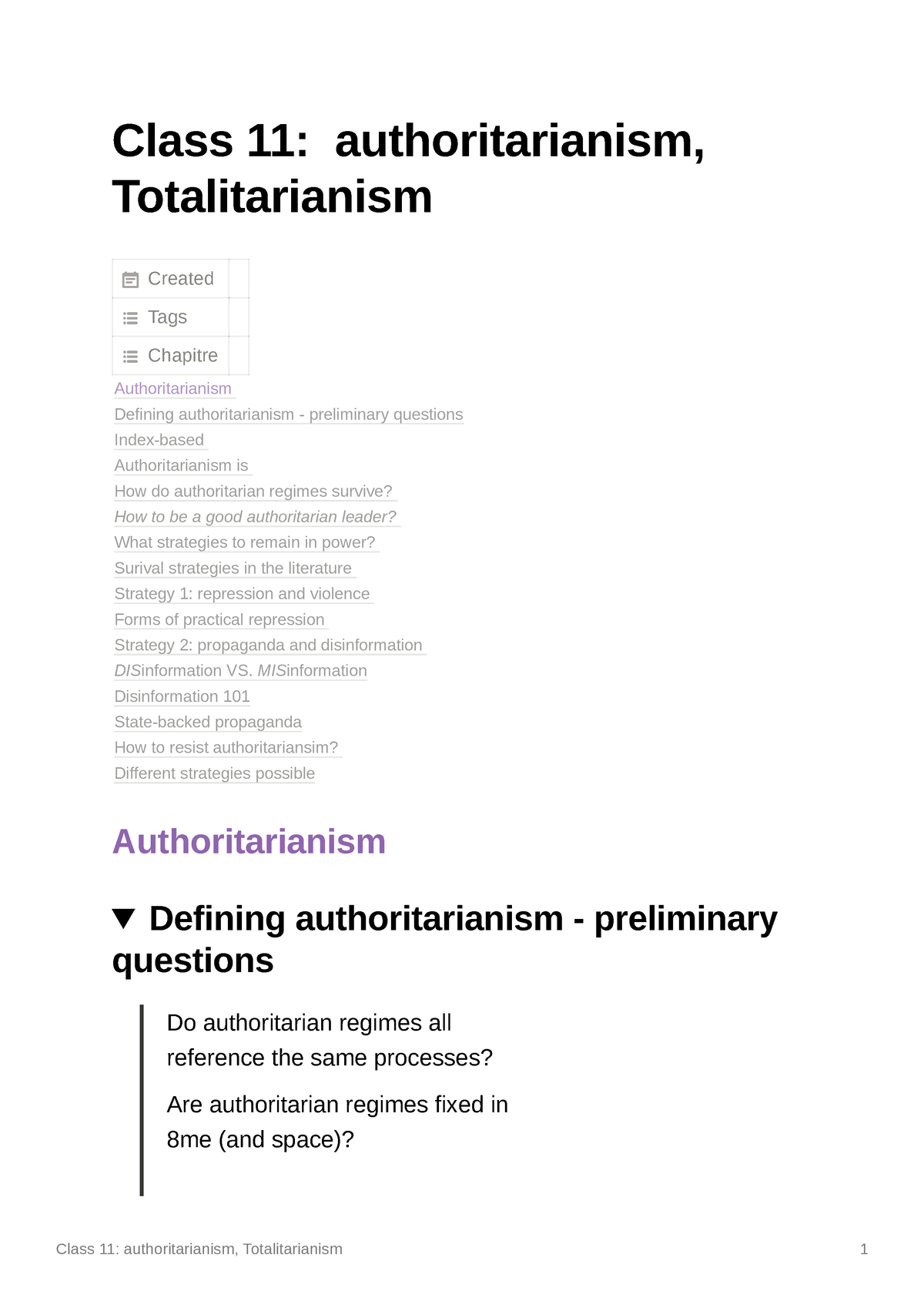 Class 11 Authoritarianism Totalitarianism Class 11 Authoritarianism Totalitarianism