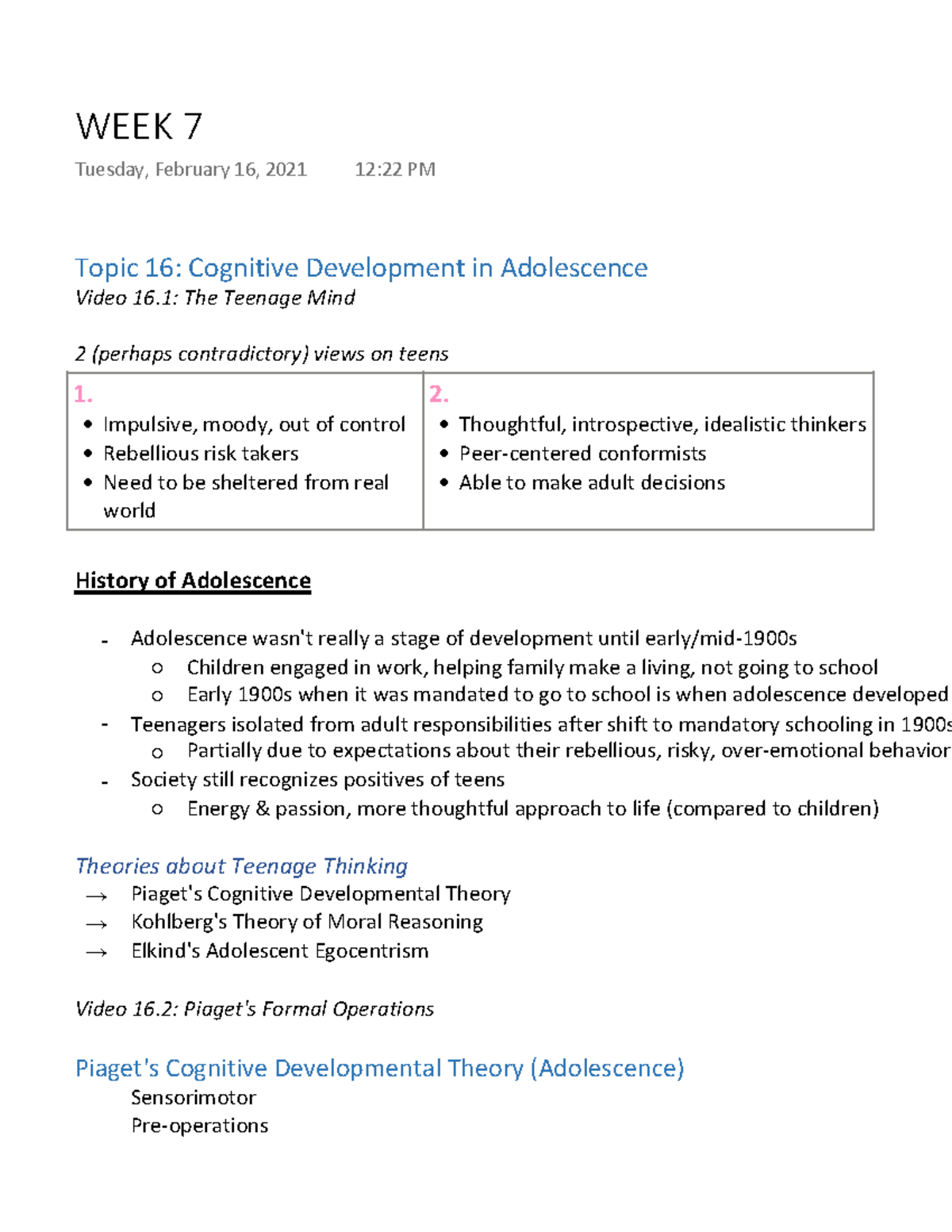 dev-psych-week-7-cognitive-development-in-adolescence-topic-16