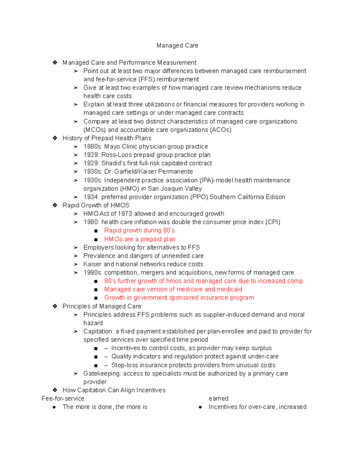 Chapter 3 Healthcare Economics - Managed Care Managed Care and ...