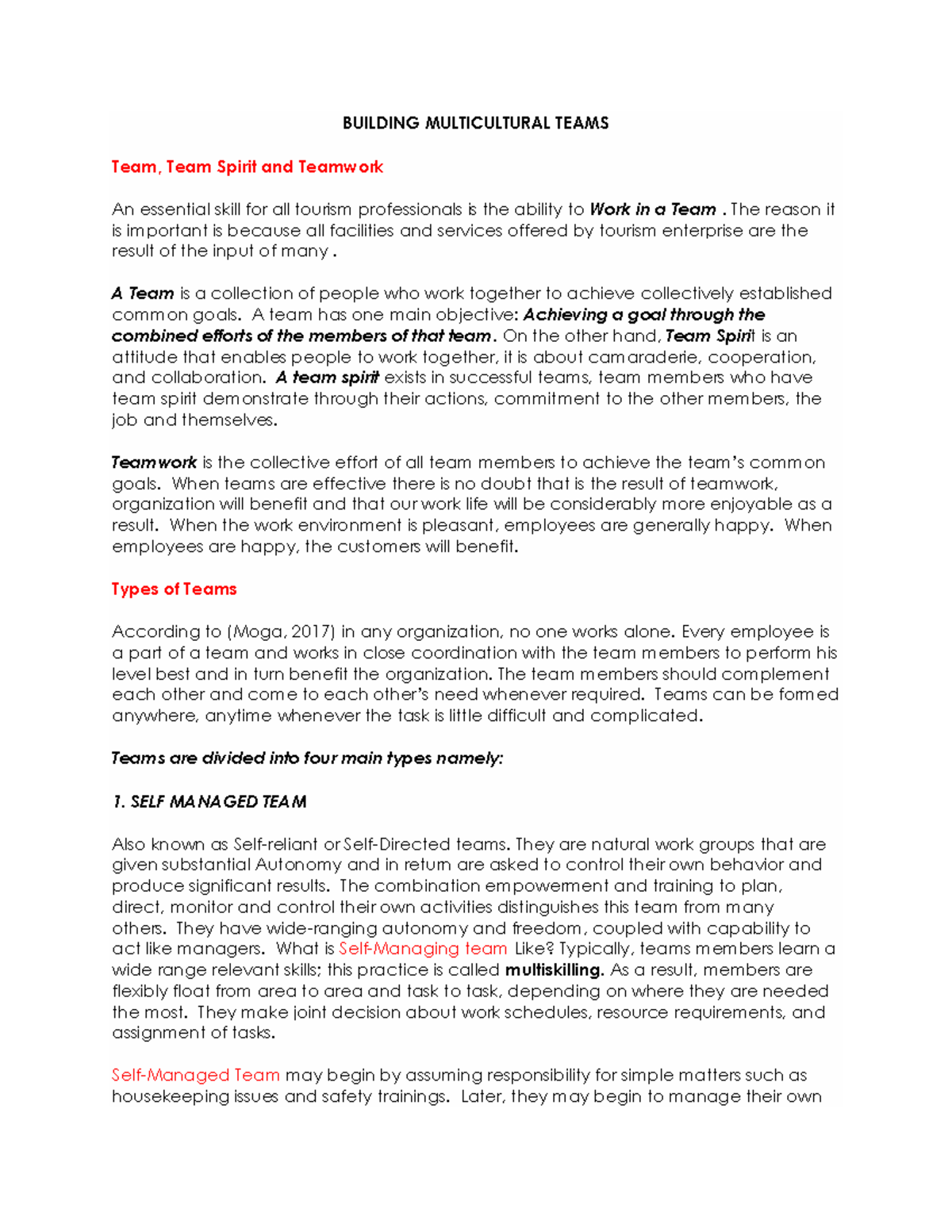 Building Multicultural Teams - BUILDING MULTICULTURAL TEAMS Team, Team ...