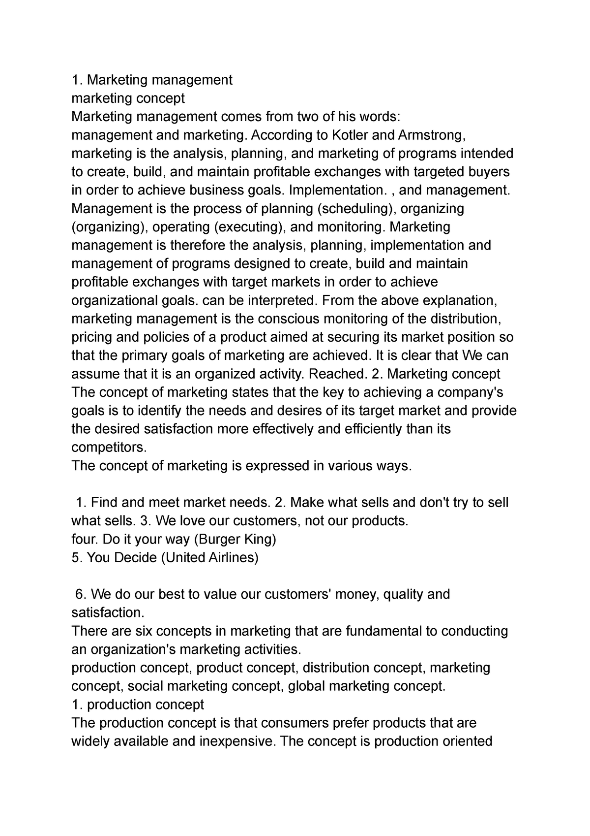 thesis topic for marketing management students