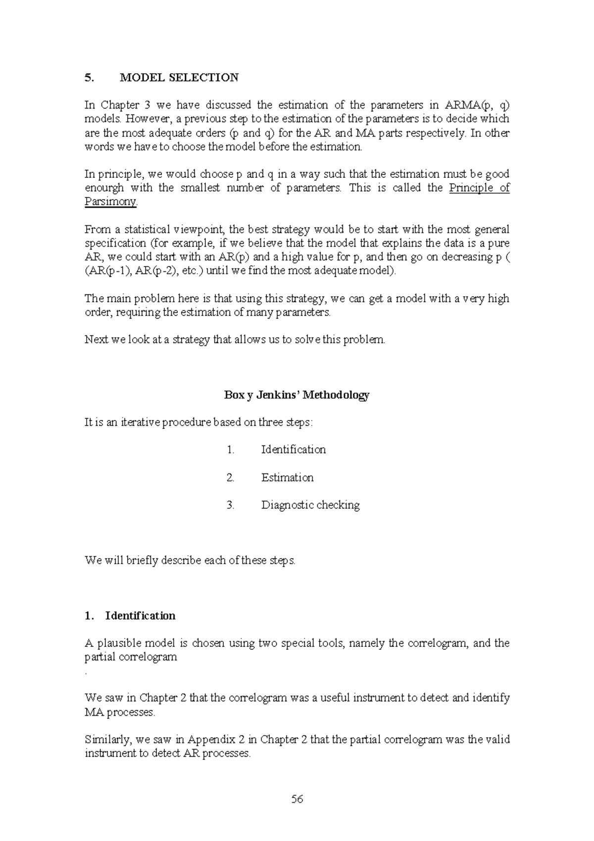 Time Series Chapter 5 notes - - Studocu