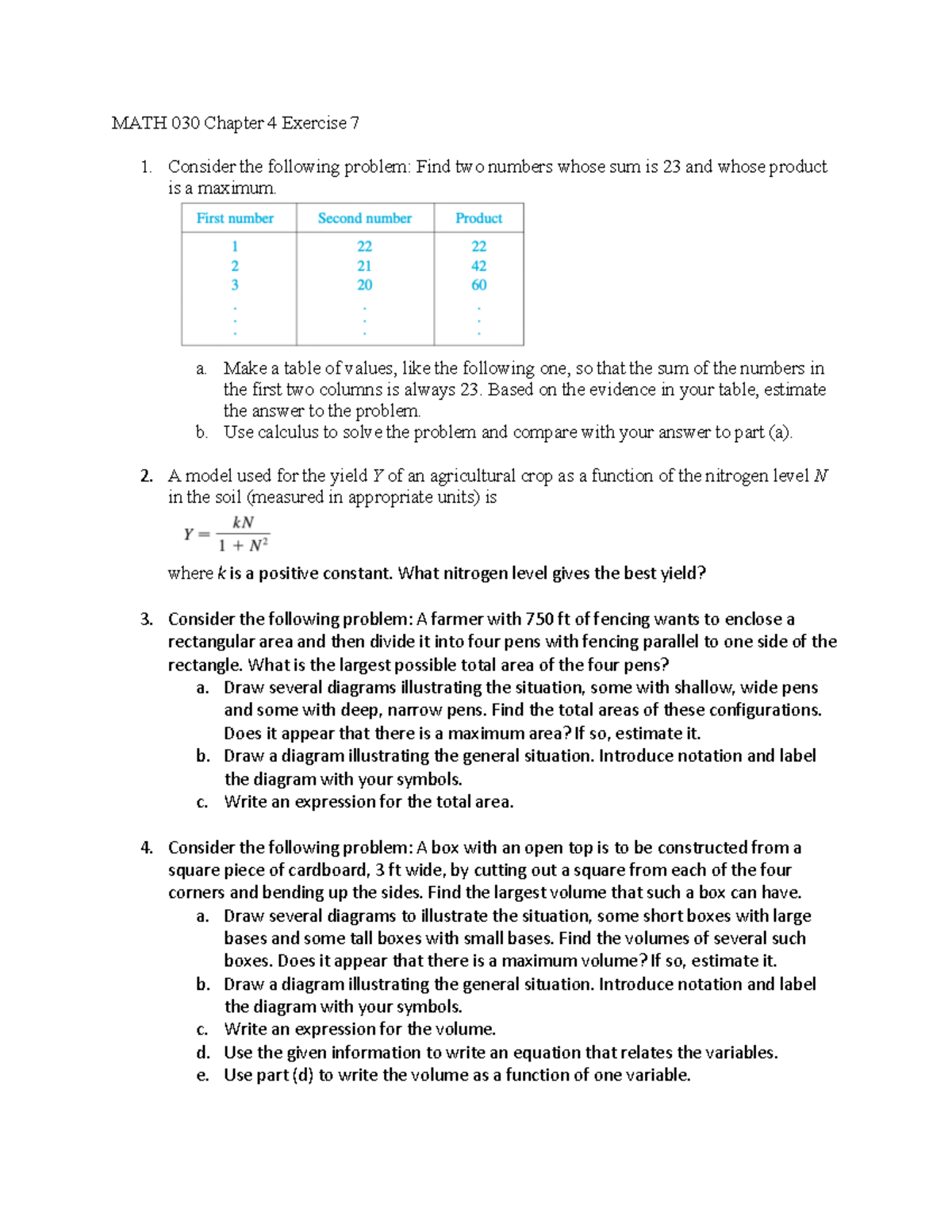 MATH 030 Chapter 4 Exercise 7 - MATH 030 Chapter 4 Exercise 7 Consider ...