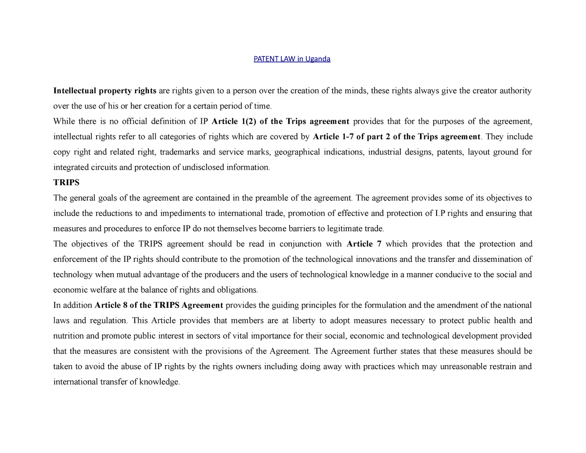 thesis topics for patent law