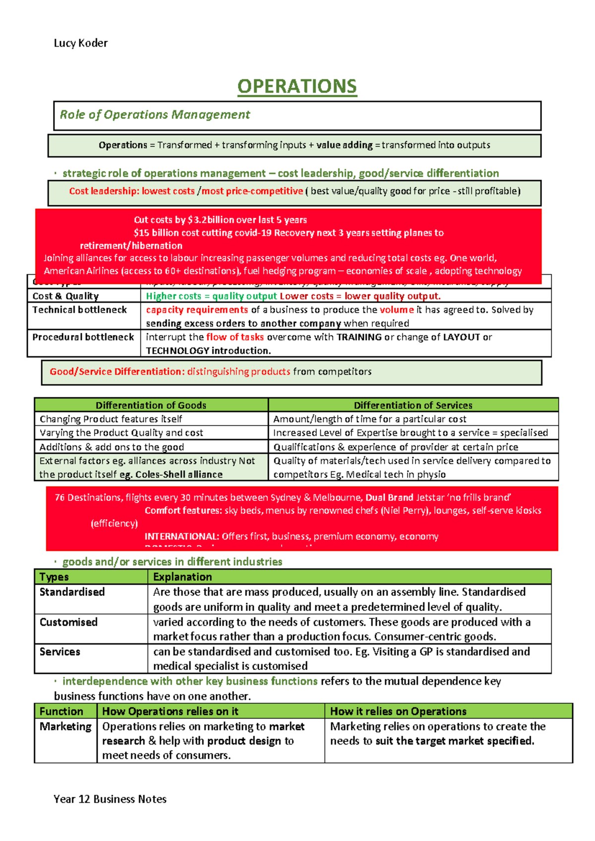 Operations final - OPERATIONS · strategic role of operations management ...