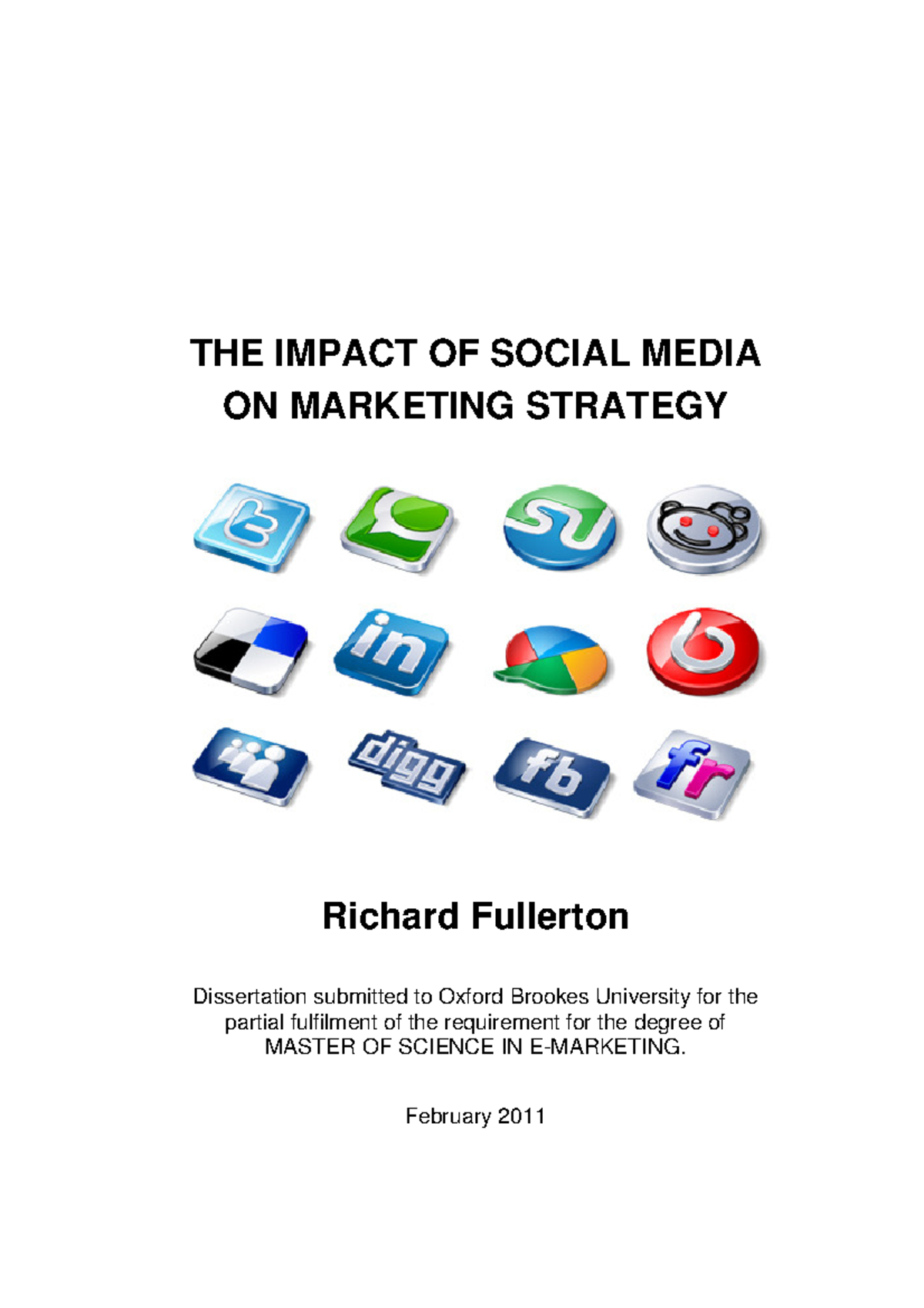 The Impact of Social Media on Marketing Strategy - THE IMPACT OF SOCIAL ...