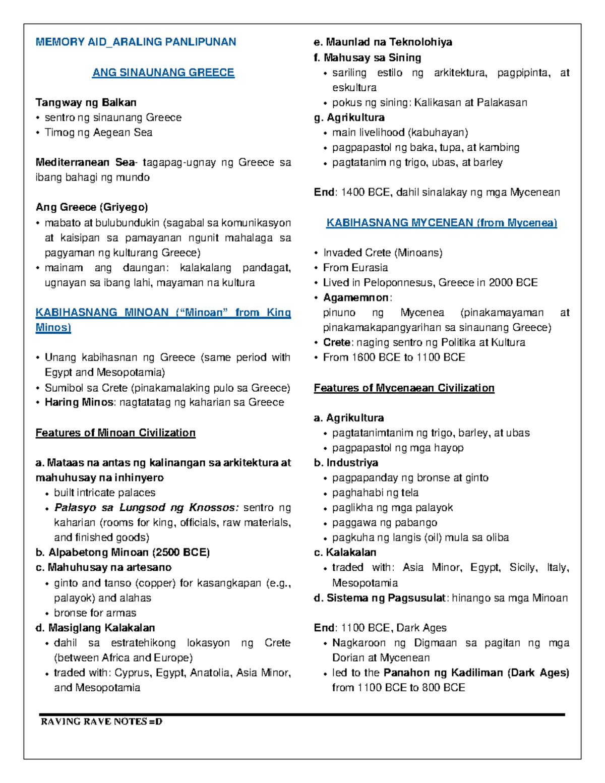AP Memory Aid 2Q - RAVING RAVE NOTES =D MEMORY AID_ARALING PANLIPUNAN ...
