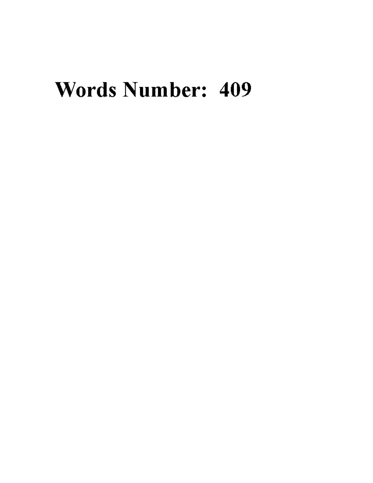 Ethical Assignment - Words Number: 409 The main issue in our case is ...