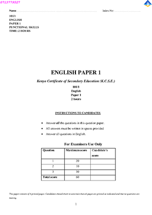Operationalization OF THE Revised Medical Examination Report (FORM P3 ...