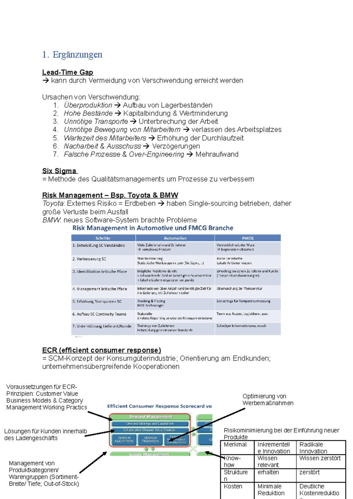 Supply Chain Management und Digitalisierung - Übung - 1. Ergänzungen ...