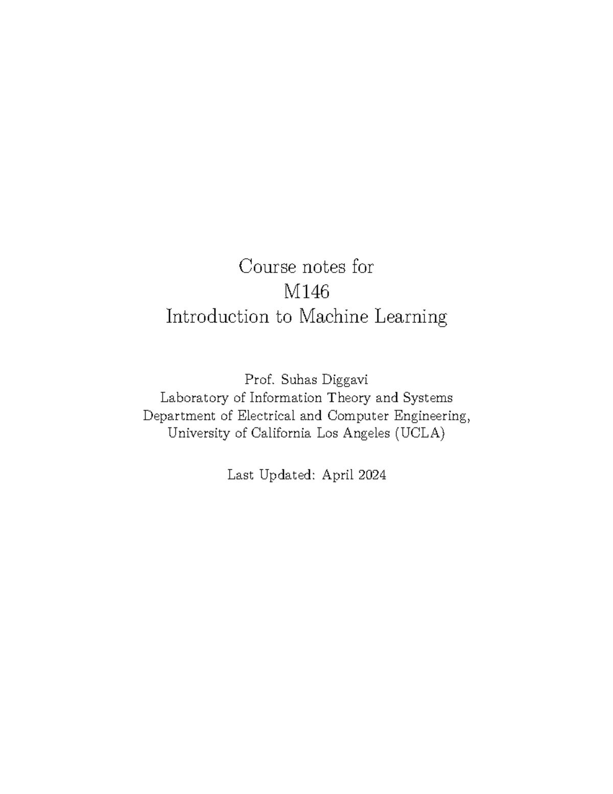 Course Reader M146 Spring 2024 Chap1-6 - Course notes for M ...