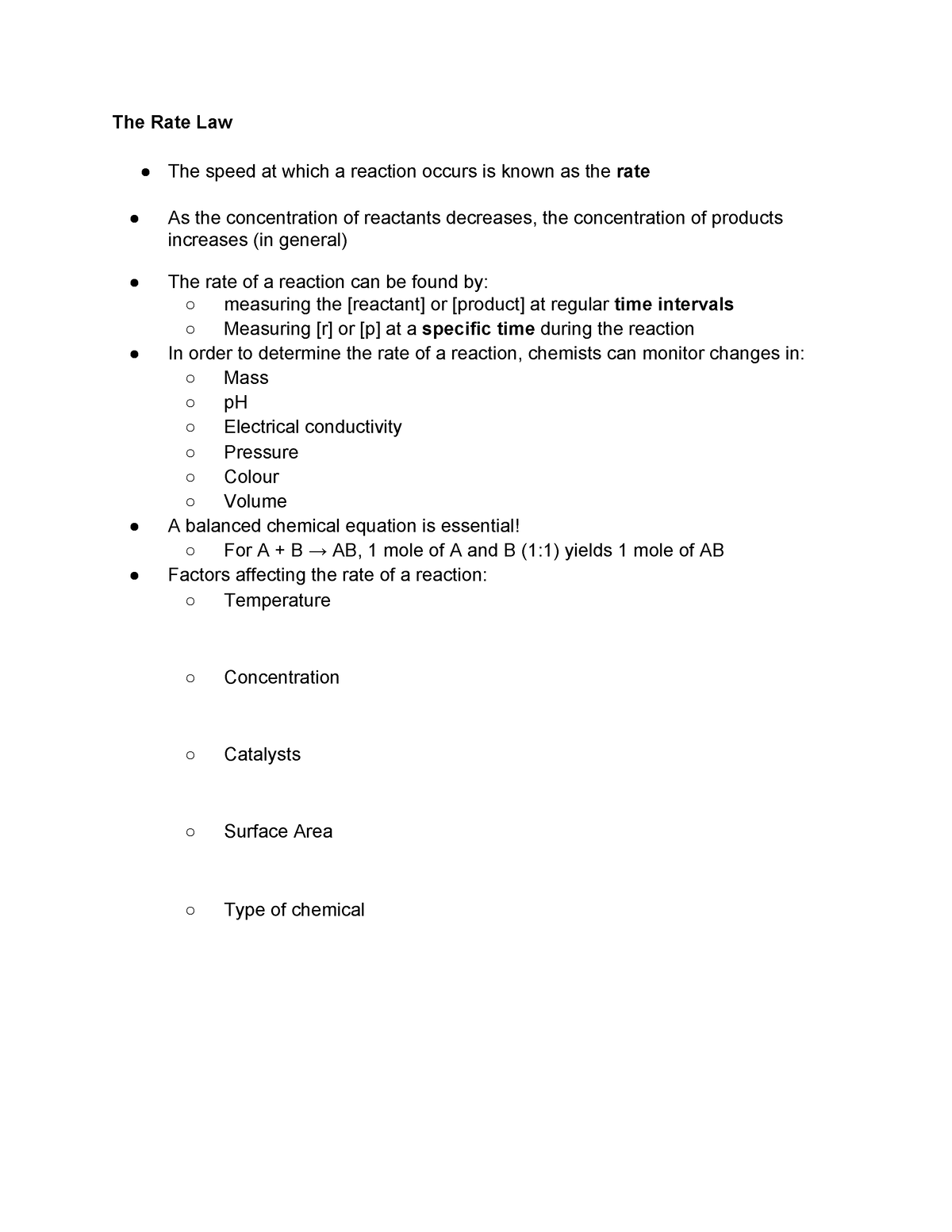 the-rate-law-chemistry-the-rate-law-the-speed-at-which-a-reaction