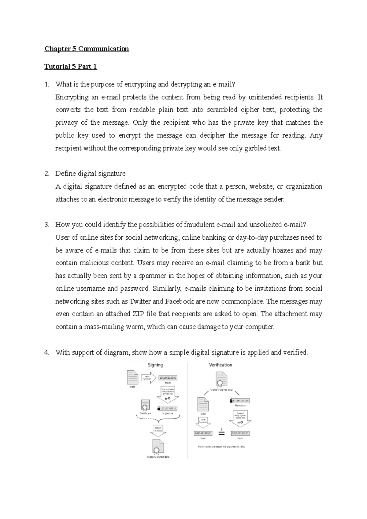 Tutorial 5 Part 1 - Information And IT Security - Chapter 5 ...