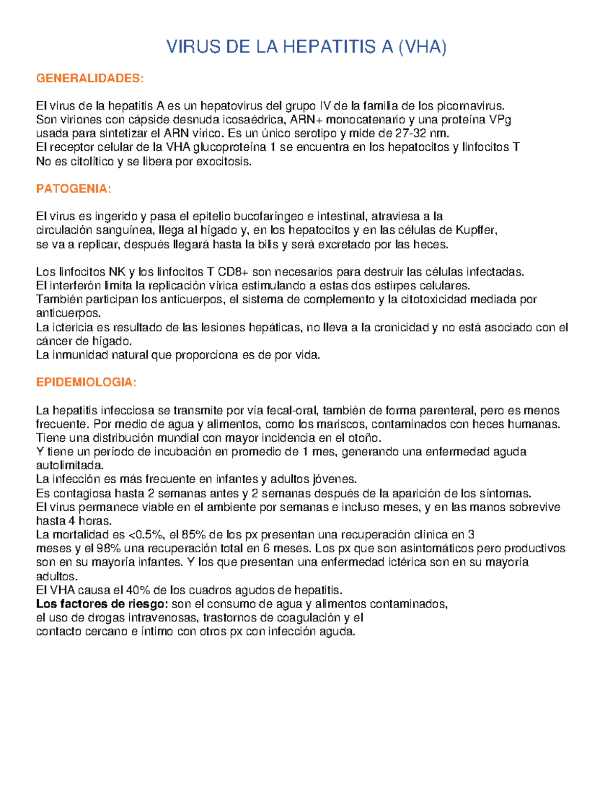 2 Virus DE LA Hepatitis A ( Video LAB ECO) - VIRUS DE LA HEPATITIS A ...