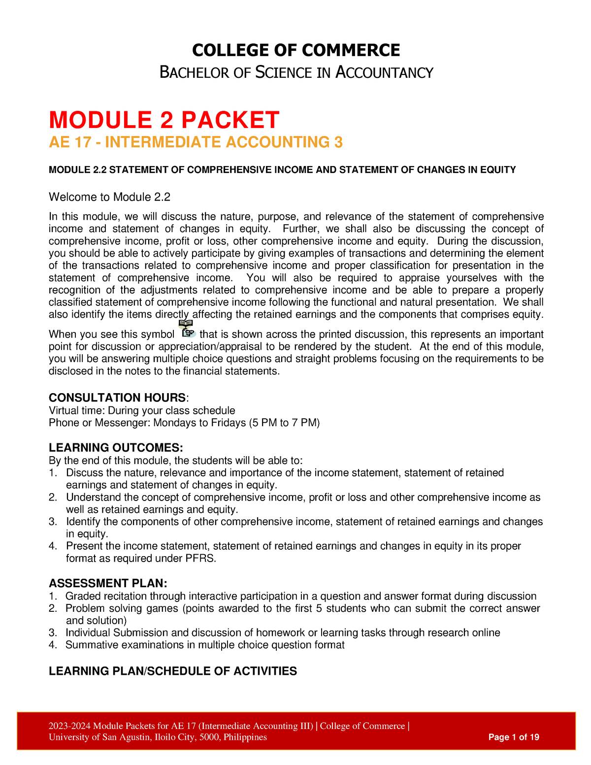 M PPT BACHELOR OF SCIENCE IN ACCOUNTANCY 2023 2024 Module Packets   Thumb 1200 1553 