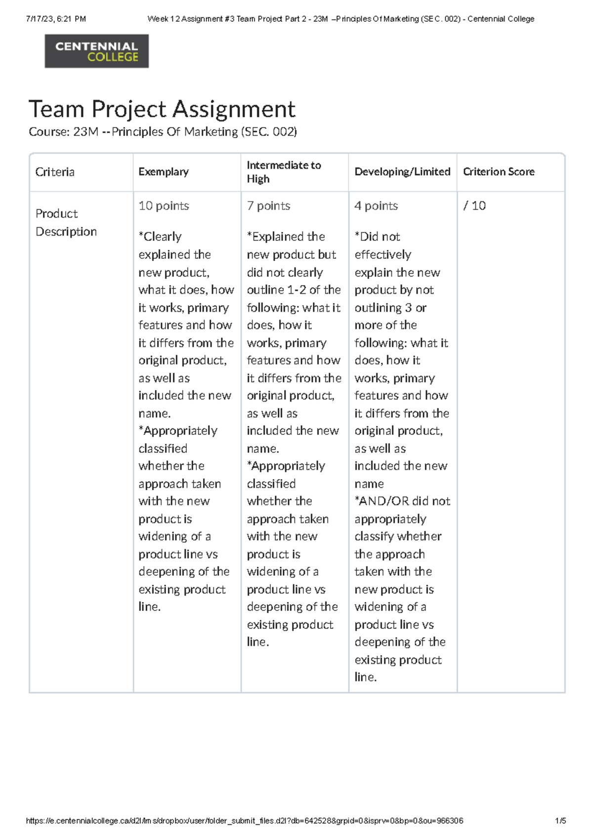 Week 12 Assignment #3 Team Project Part 2 - 23M -Principles Of ...