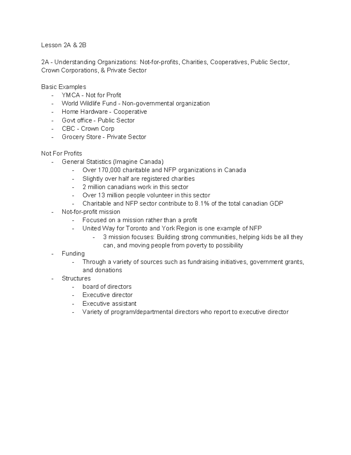 Lesson 2A & 2B - Notes - Chapter 1 - Lesson 2A & 2B 2A - Understanding ...