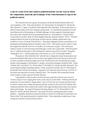 Museum Paper - Grade: A+ - Camden County College Museum Paper Natalia ...