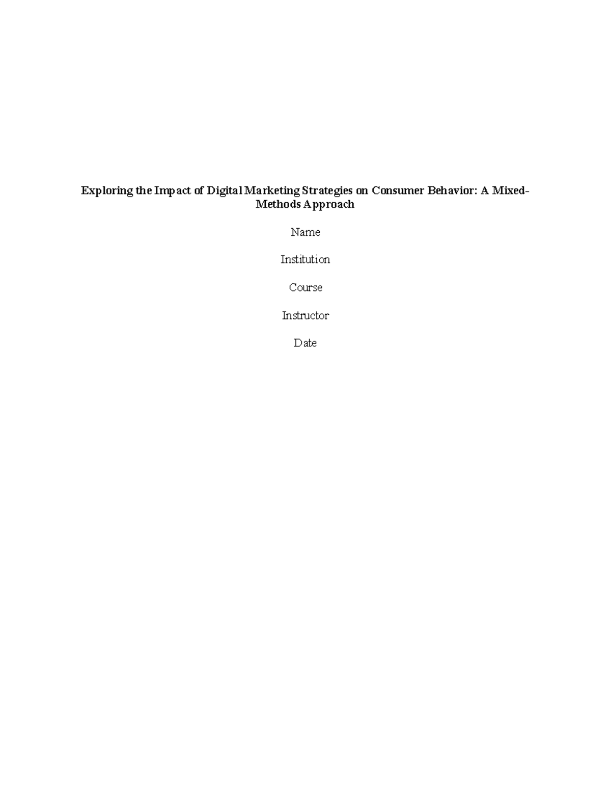 Exploring the Impact of Digital Marketing Strategies on Consumer ...